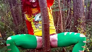 Horny for a wild orgy, the demon botch loves hardcore in the forest