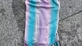 Swimsuit pissing