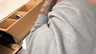 British chav dad in tracksuit from police cells being banged up for 3 days was honey rubbing hisself