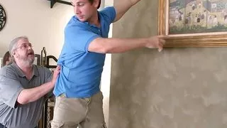 Hang it straight. Stick it in her ass.