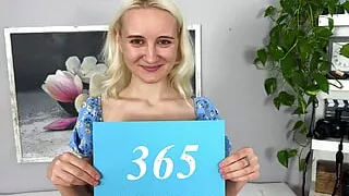 Sexy blonde is trying her luck in casting coach