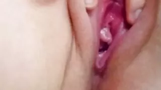 Testing my fingers on my tight virgin pussy