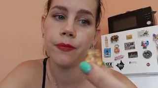 Giantess Anna Eats Tiny Gummy Bear Friends