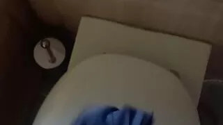 Tradesman wanking and cumming with 2 different panties