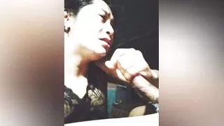 His dick choaking my throat