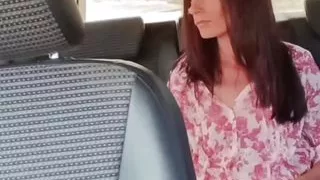 Desi Indian touching herself in the car