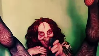 Horny demon bitch in bed needs an Exorcist