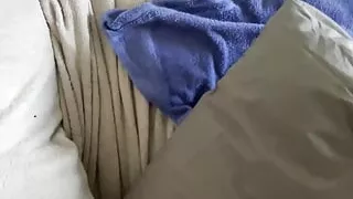 I fuck and cum a huge load on my pillow