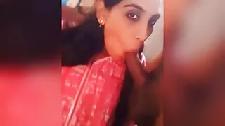 Desi girl blowjob in Cold winter