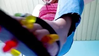 Giantess Wears Flip Flops