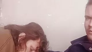 Blowjob in the Living Room Untill Cum in Stacy's Mouth