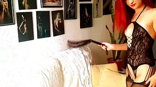 My stepfather has made me very horny and he wants me to touch myself for him with my satisfayer, his wishes are orders