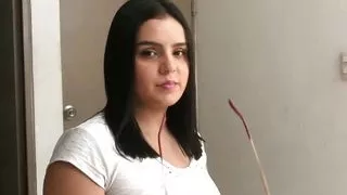 It makes me hot to see my stepbrother's cock, I suck it and then let him fuck my pussy - Porn in Spanish