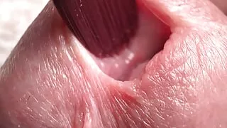 My first video with close-up of the cock and testicles