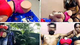 Tamil Milf and boyfriend go to the hotel Room with Tantaly sex doll