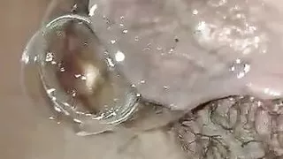 Soaking wet tight little pussy