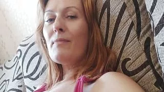 sexy lady lifted her skirt and there are no panties. hairy pubis. large labia. playing with a pussy. hot MILF takes a bath