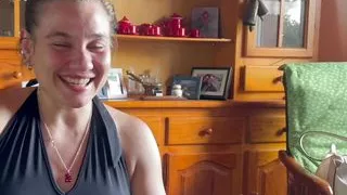 Mie hemanastra asks for cum in her mouth while I watch football