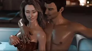 AWAM #44. Having night in jacuzzi and hot fuck