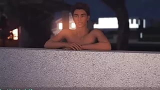 AWAM #53 Sam in hot tub with Sophia