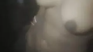 Desi wife has made a video when she came after bathing
