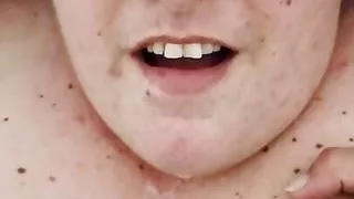 Bbw wife jerking off