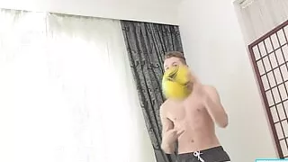 It's Angel Masturbating & Cumming On His Soccer Ball!