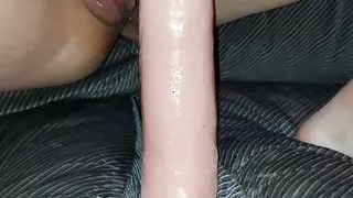 Pussy pumped and dildo fucked