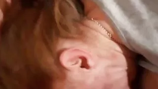 Red sucks my cock and gets fingered