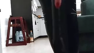 Lie on the Ground and Get Ballbusting