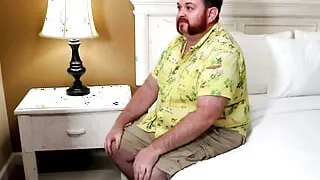 Big tits babe refuses him full service but gives him a handjob instead