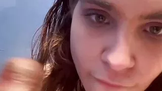 Jerking Sloppy Dildo Sucking