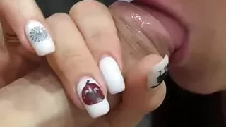 Her Mouth Likes to Take Sperm