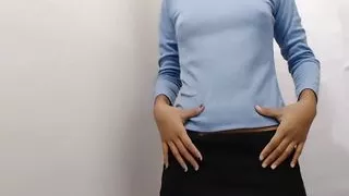 horny 18 year old woman moving her ass