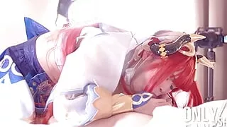 Genshin Impact Nilou Cosplayer get Fucked, Asian Hentai Cosplay 5