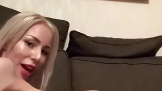 Sexy petite MILF solo fingering her pussy