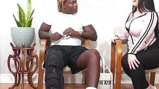 Big Booty PAWG Sucking Dick in Waiting Room of Doctor Office