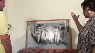 Busty mature wearing stockings gets fucked and pussy licked