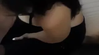 Beautiful Model Giving Blowjob