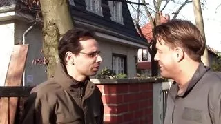 She invites him into her house and than bangs him