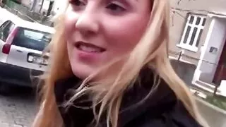 Naughty Blonde's Hot Car Action