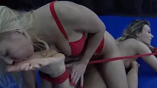 Nikki Tickle Wrestling with Karina