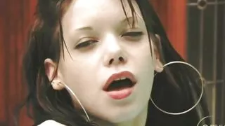 8teenhub - Auburn Haired Cutie in Jacuzzi Gets off on Water Jets and with Dildo.