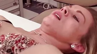 Blonde babe gets banged hard