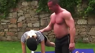 Beautiful Blonde Gets Drilled Hard Outdoors