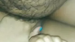 (Wife exchange)Real friend fucking wife in store room