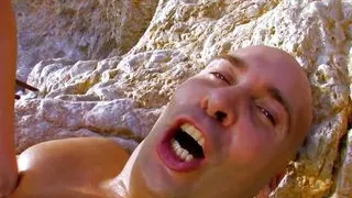 Hot blonde babe takes cock in her ass