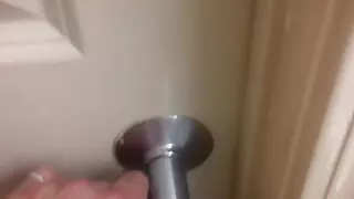 Shower Suprise for Harley Ryder but shes convinced to share hotel shower fuck