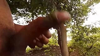 Young Indian man big cock show
