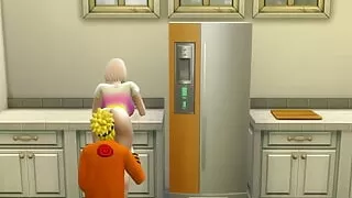 Beautiful girl in the kitchen